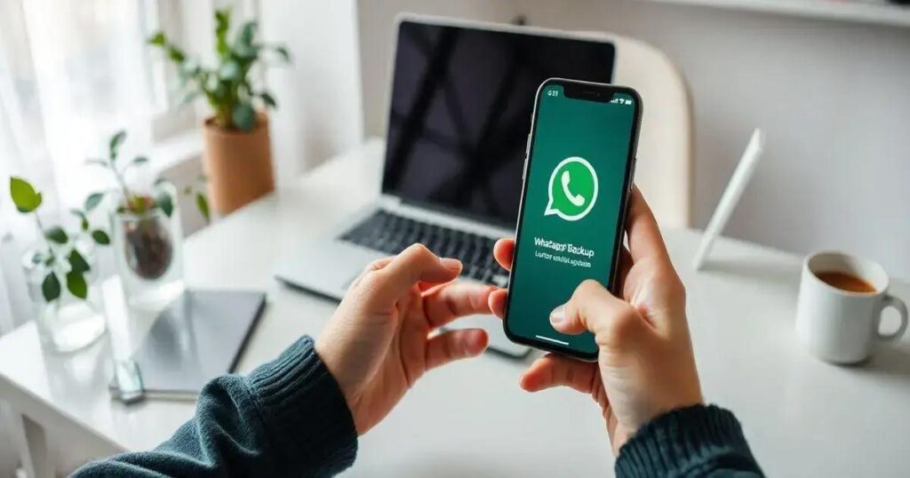 como fazer backup whatsapp iphone