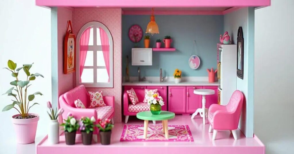 como fazer casa da barbie