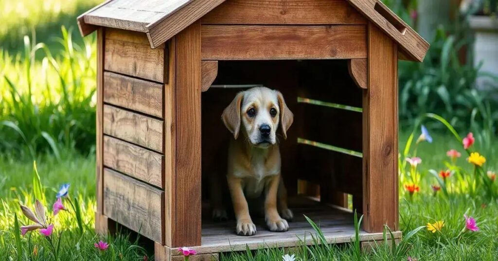 como fazer casinha de cachorro com paletes