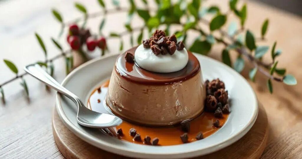 como fazer flan de chocolate