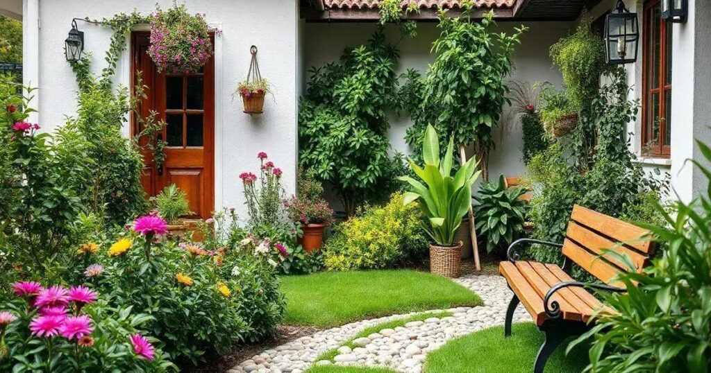 como fazer jardins em casas