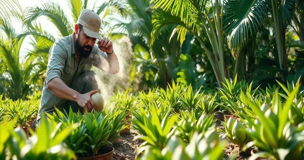 como fazer muda de cocos anão