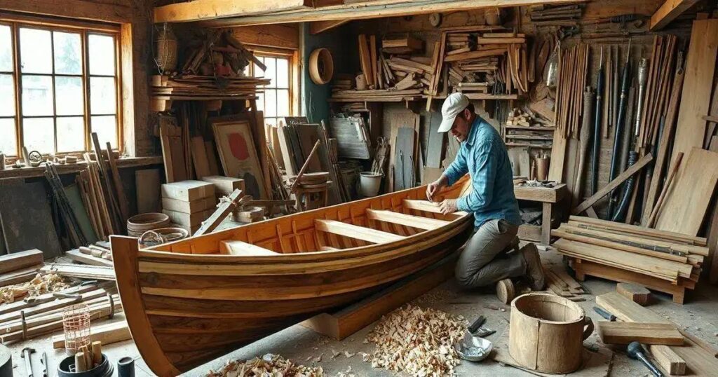 como fazer um barco de madeira para pesca