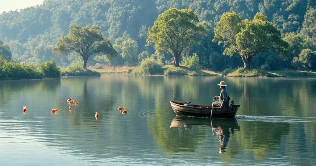 como fazer um lago para pesca