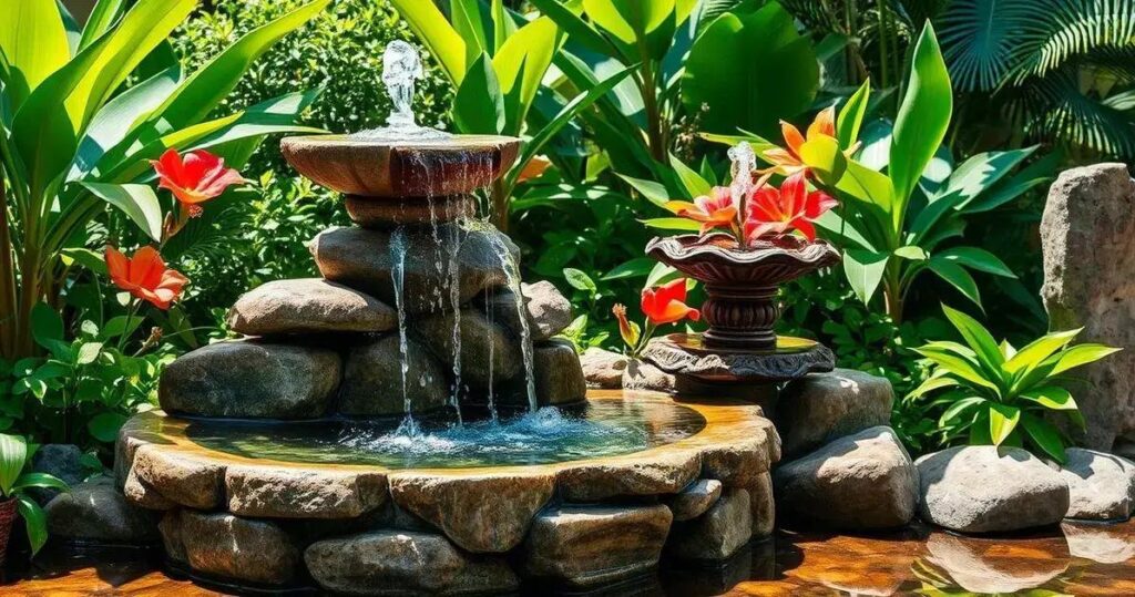como fazer fontes de agua