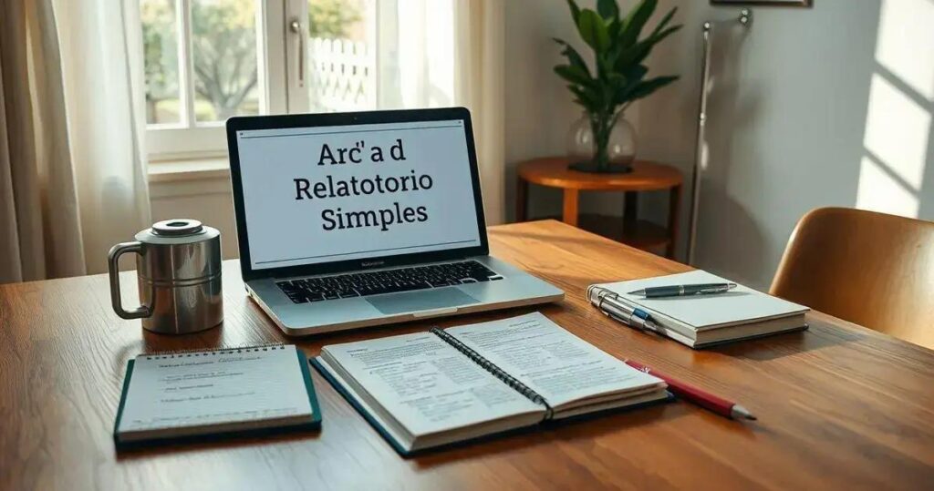 como fazer um relatorio simples exemplos
