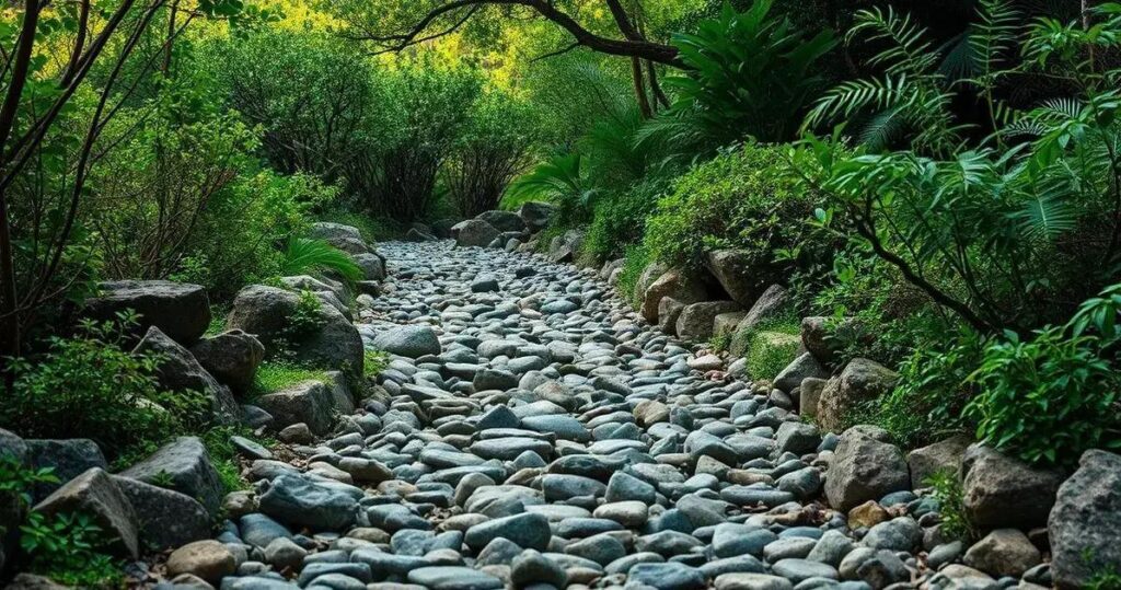 Caminho de pedras