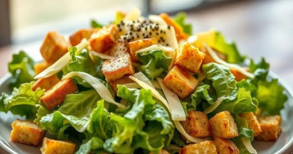 como fazer salada caesar