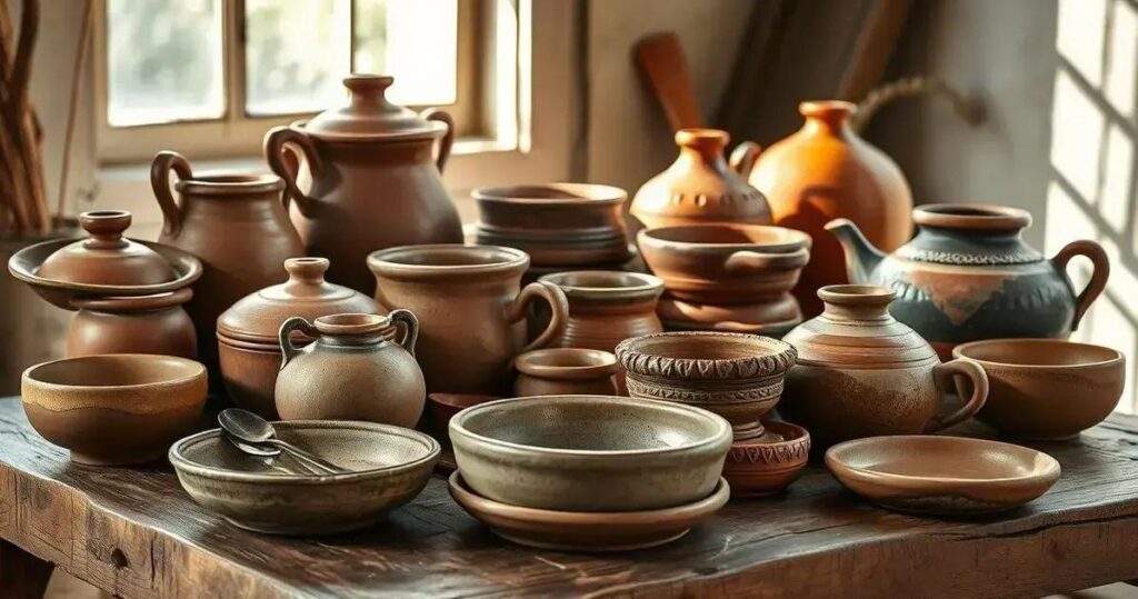 Utensílios de barro