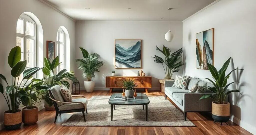 como decorar uma sala retangular e estreita