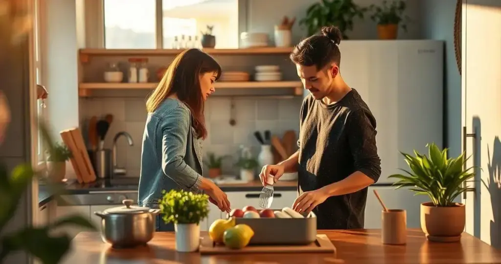 como organizar cozinha pequena de apartamento