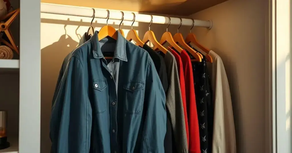 como organizar um guarda-roupa pequeno
