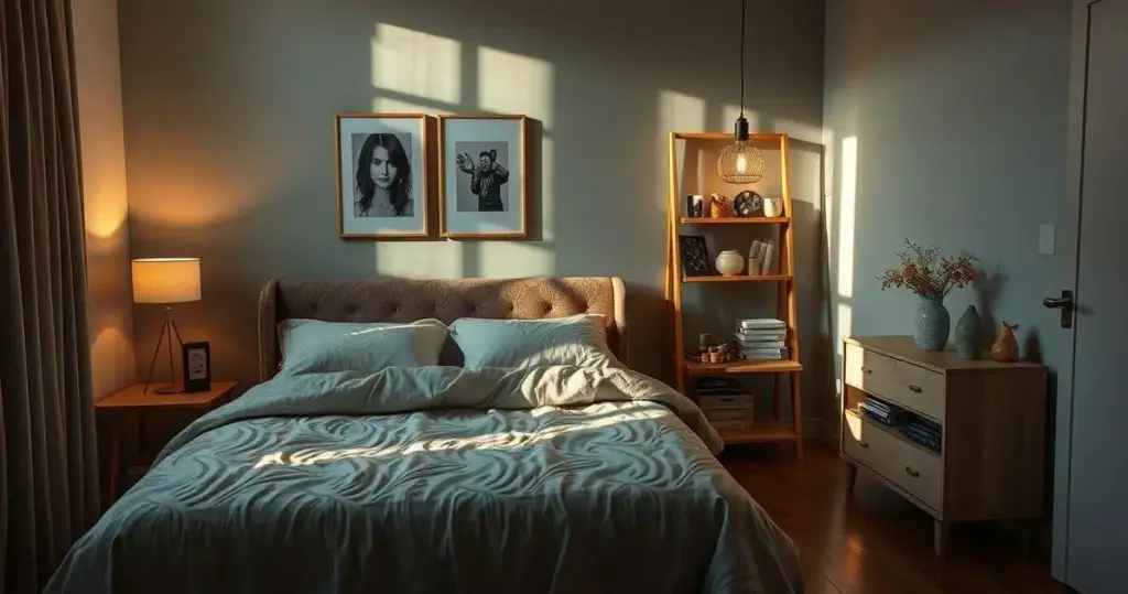 iluminação para quarto de casal sem gesso