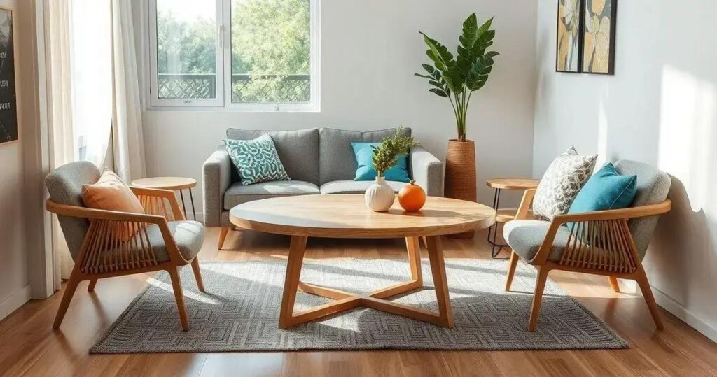 mesa de centro para sala pequena como escolher