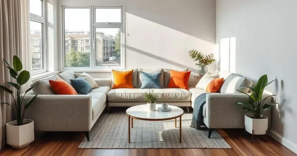 sofá ideal para apartamento pequeno